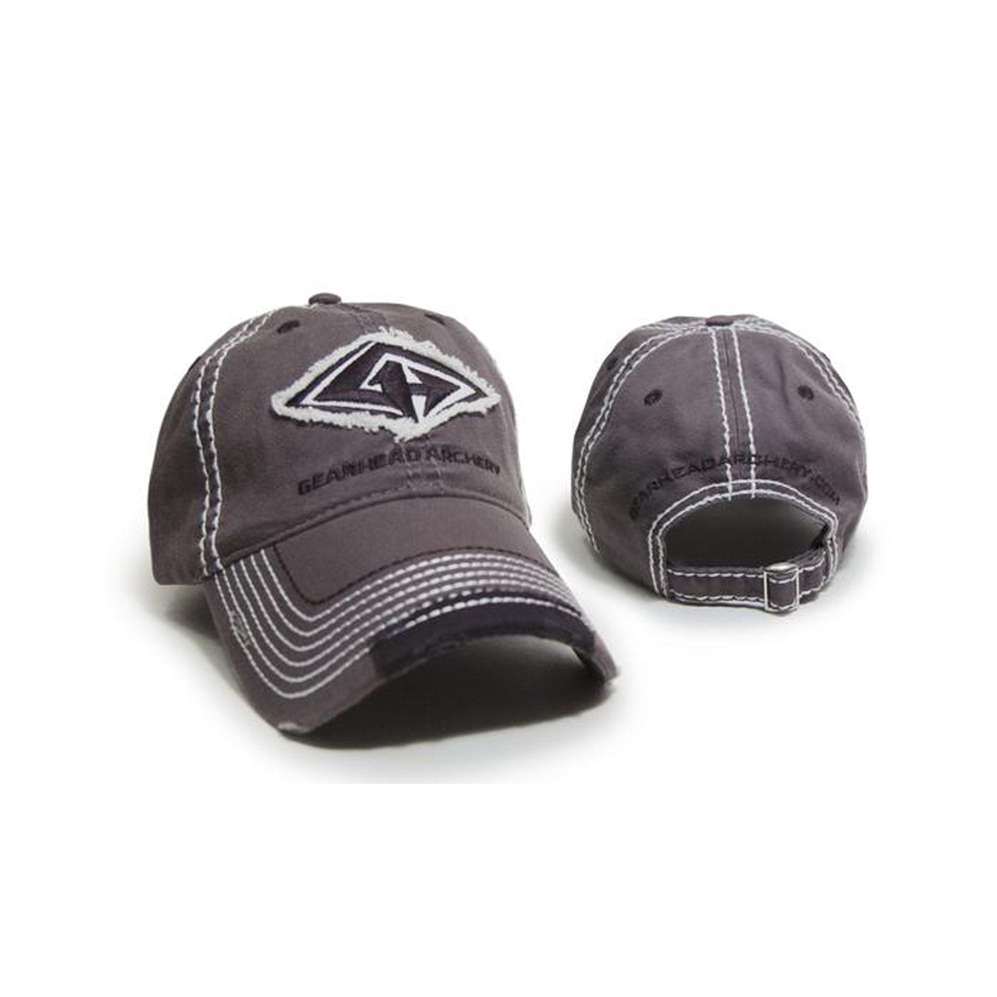 Grey heavy distressed hat