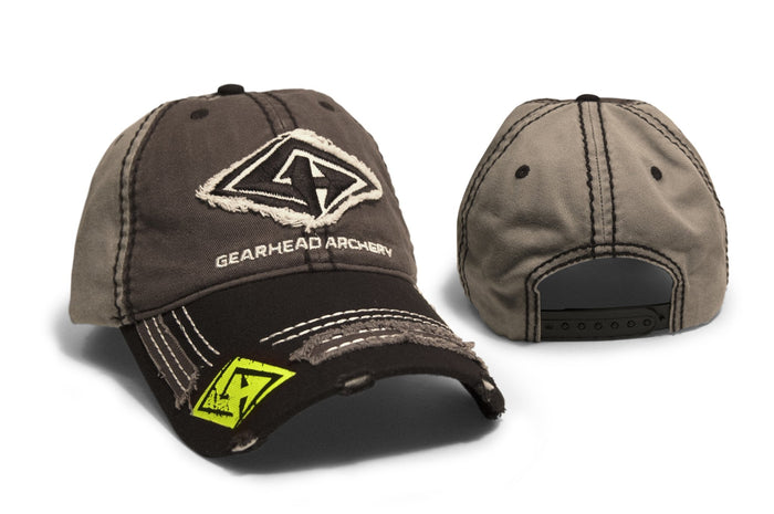 Two Tone heavy distressed hat